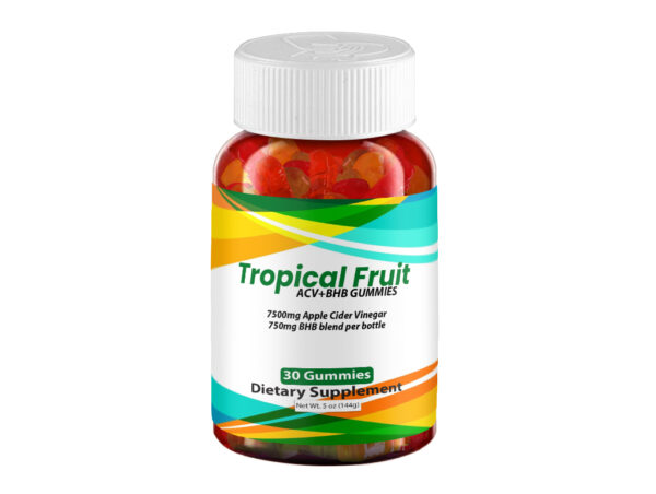 Tropical Fruit ACV+BHB Gummies - 1 Bottle